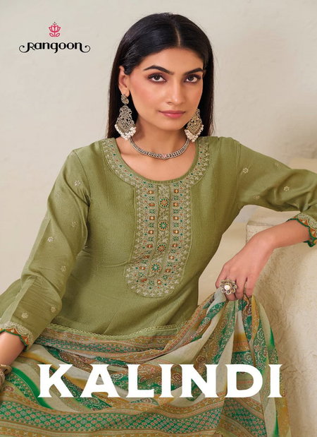 Kalindi by Rangoon Silk Anarkali Kurti With Bottom Dupatta Wholesale Market
